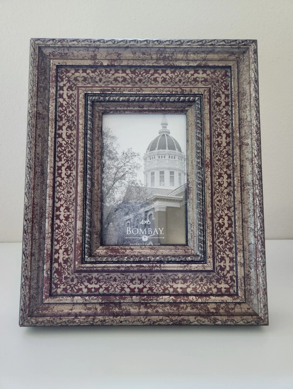 Bombay Company Ornate Distressed 4x6 Picture Frame Tuscan Decor